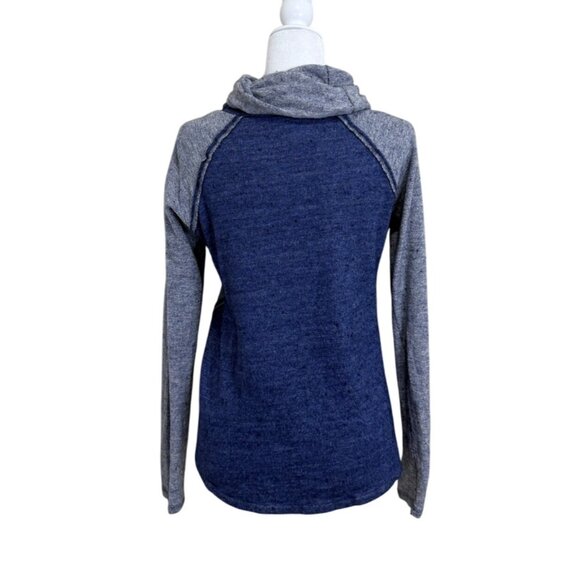 Kuhl Womens Pullover Nova Top Cowl Neck Wool Blend Gray Blue Long Sleeve Size M - Picture 3 of 8